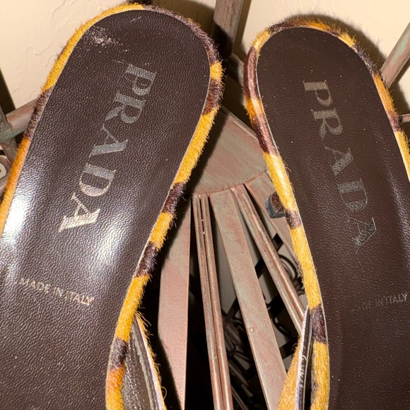 Prada Leopard-Print Pointed Mule in pony hair. - Picture 5 of 7